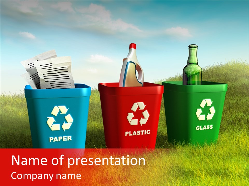 Recyclable Can Conservation PowerPoint Template