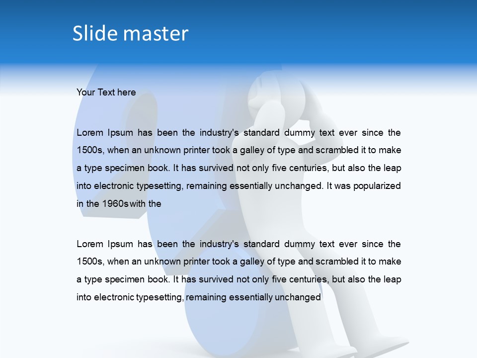 Difficult Headache Impediment PowerPoint Template