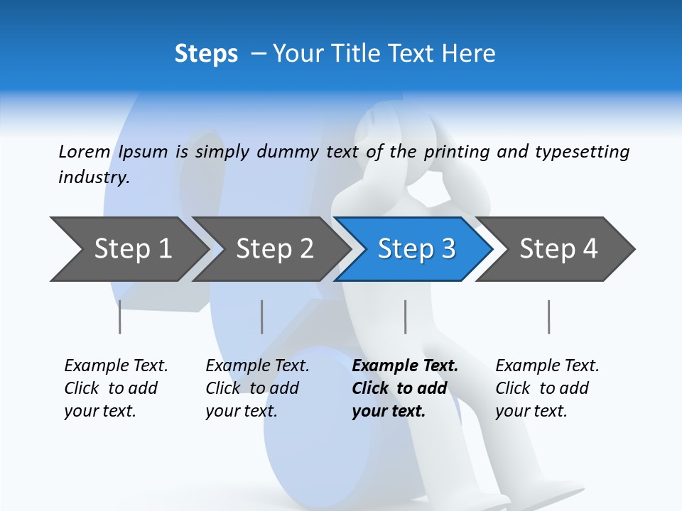 Difficult Headache Impediment PowerPoint Template