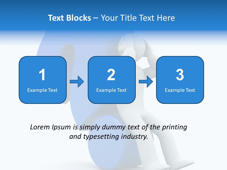 Difficult Headache Impediment PowerPoint Template