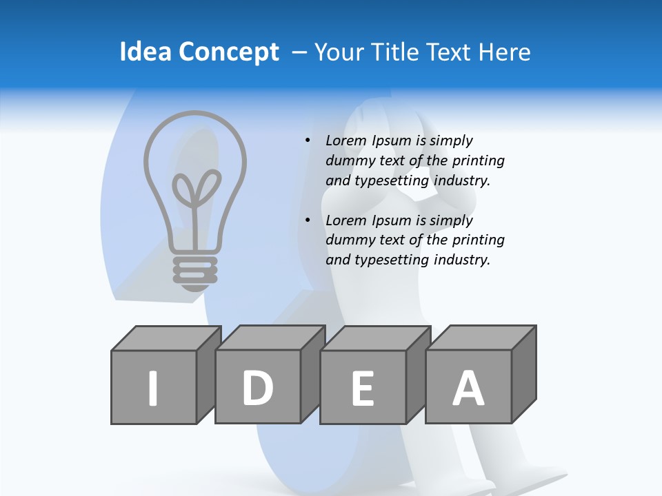Difficult Headache Impediment PowerPoint Template