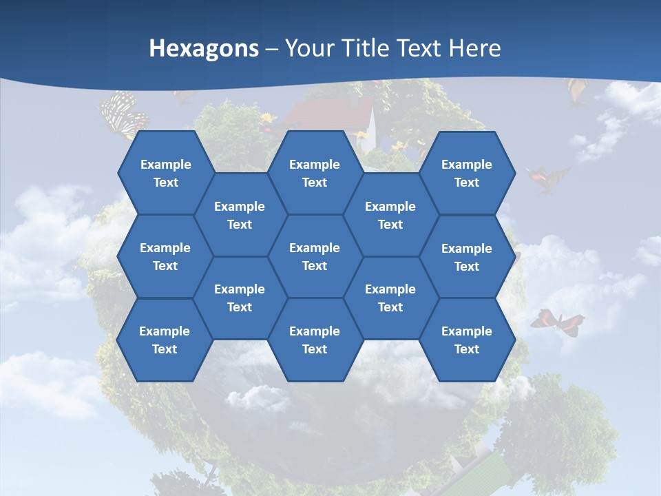 Cloud Sphere Map PowerPoint Template