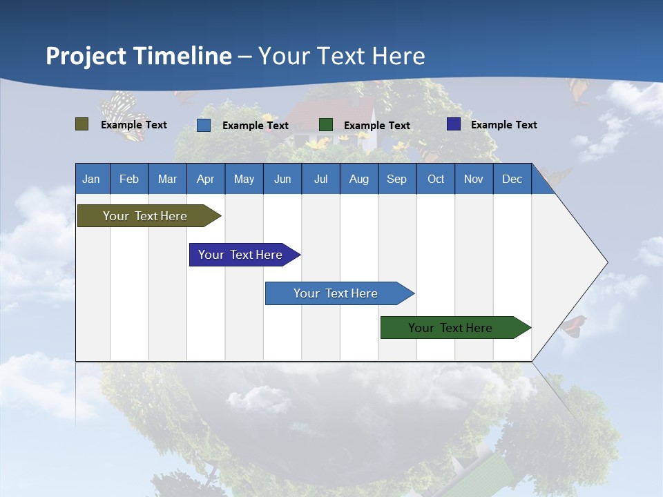 Cloud Sphere Map PowerPoint Template