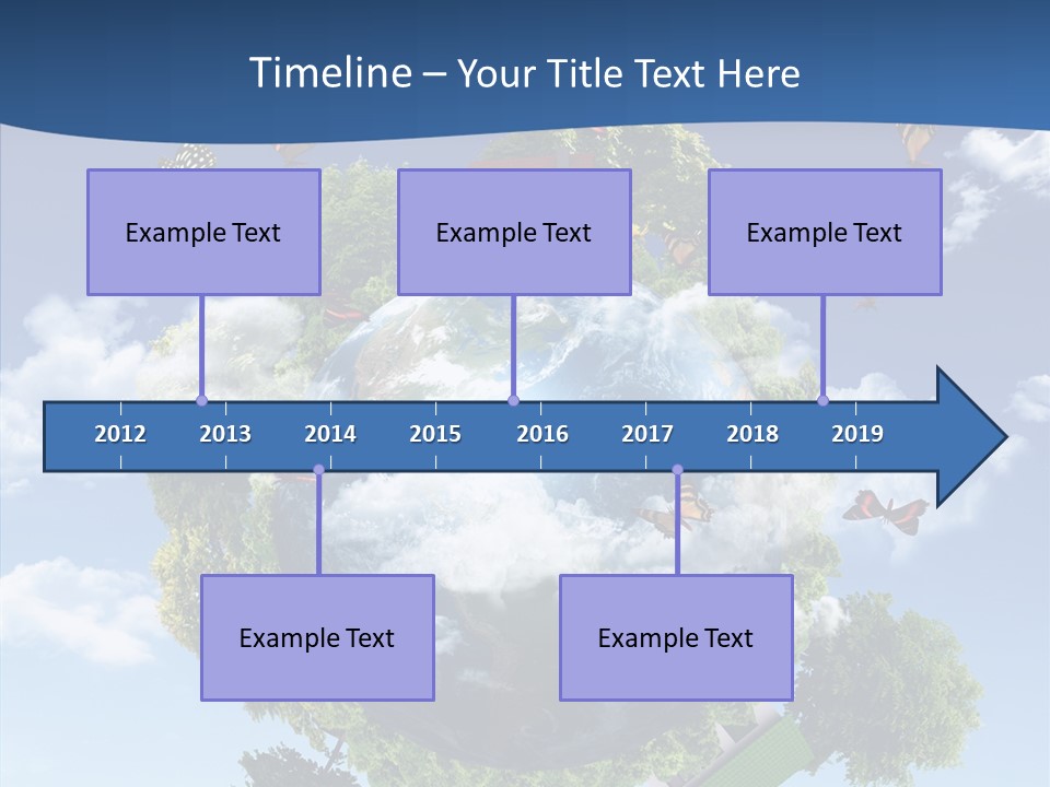 Cloud Sphere Map PowerPoint Template