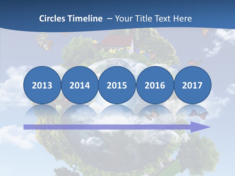 Cloud Sphere Map PowerPoint Template