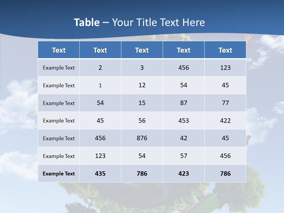 Cloud Sphere Map PowerPoint Template