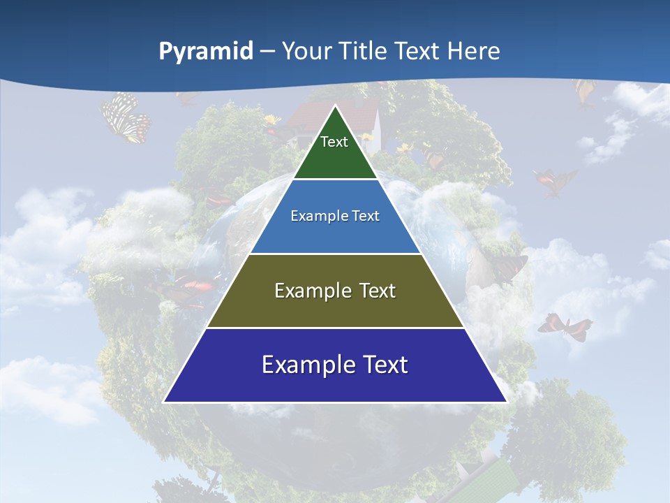 Cloud Sphere Map PowerPoint Template
