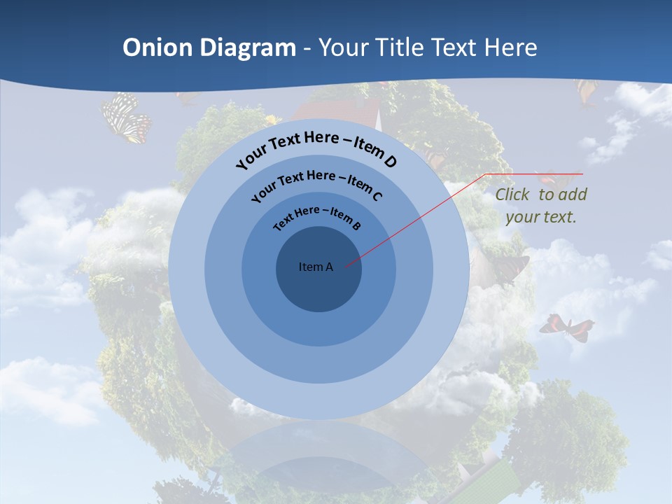 Cloud Sphere Map PowerPoint Template