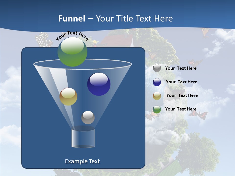 Cloud Sphere Map PowerPoint Template