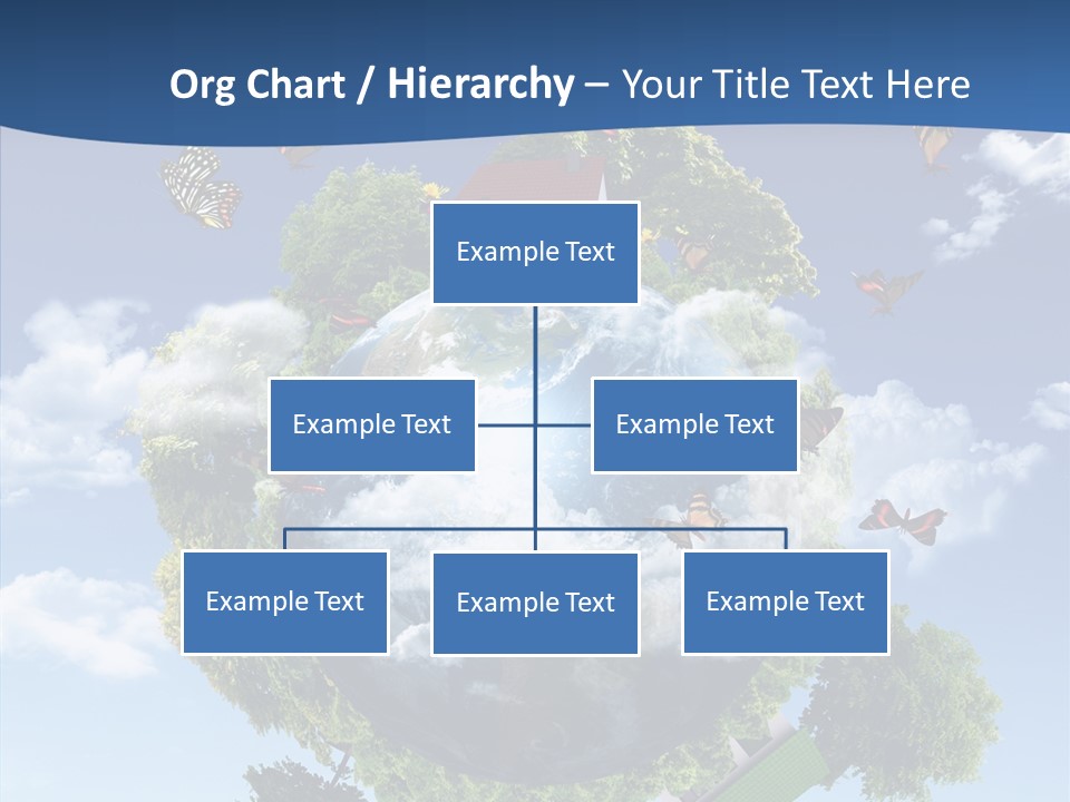 Cloud Sphere Map PowerPoint Template