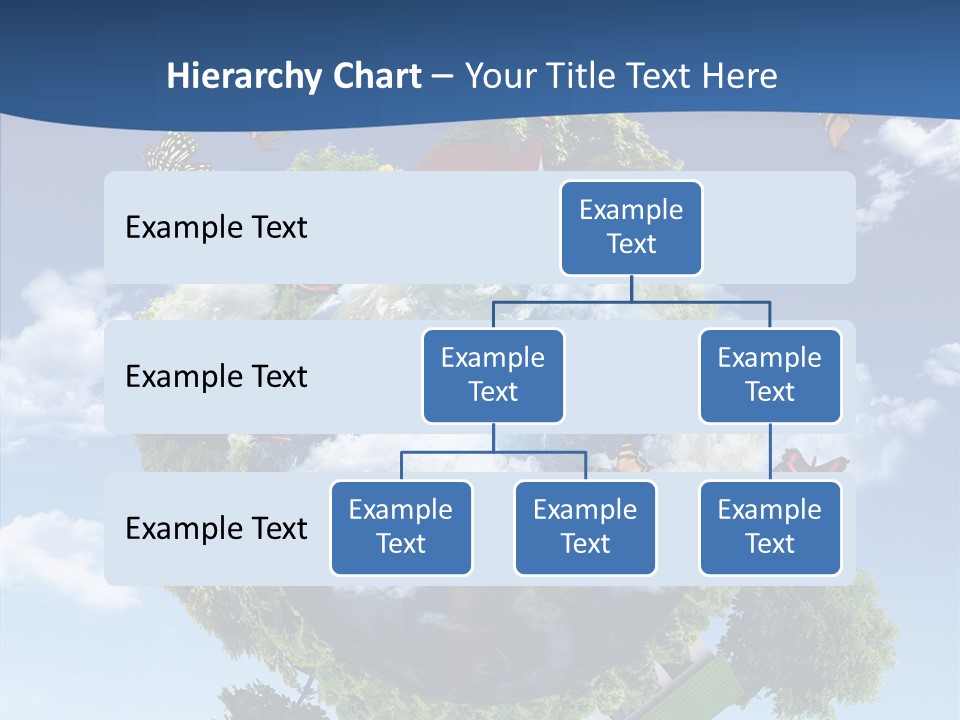 Cloud Sphere Map PowerPoint Template