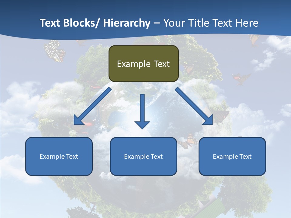 Cloud Sphere Map PowerPoint Template