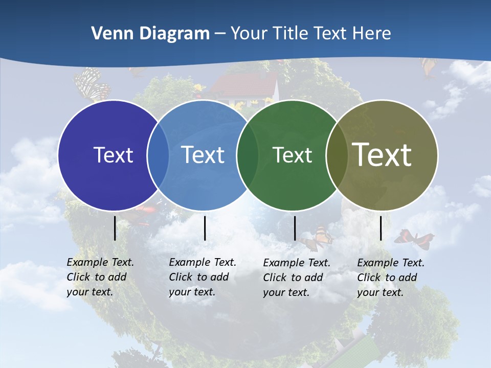 Cloud Sphere Map PowerPoint Template