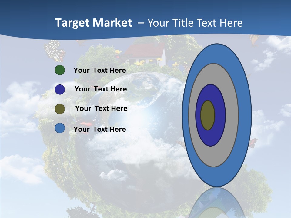 Cloud Sphere Map PowerPoint Template