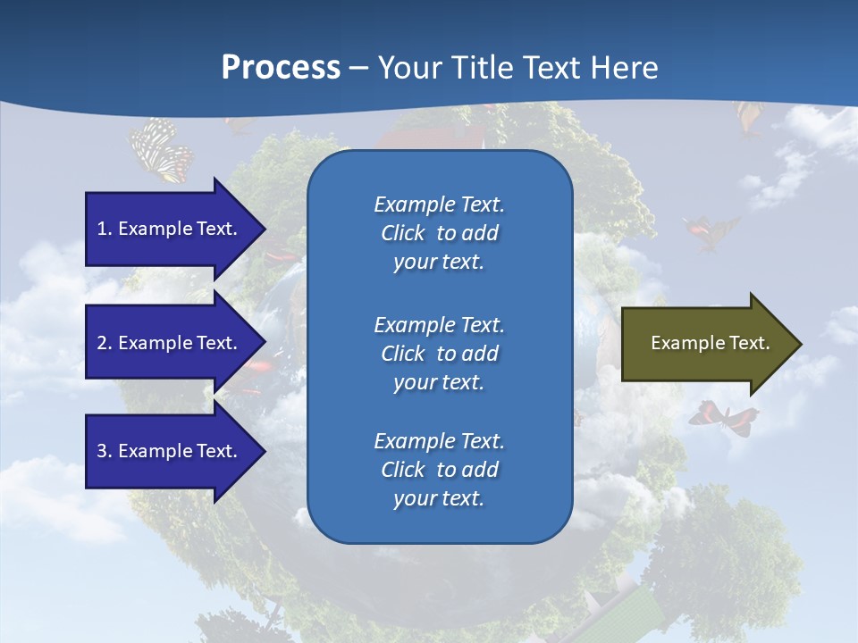 Cloud Sphere Map PowerPoint Template