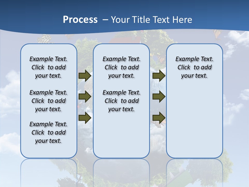 Cloud Sphere Map PowerPoint Template