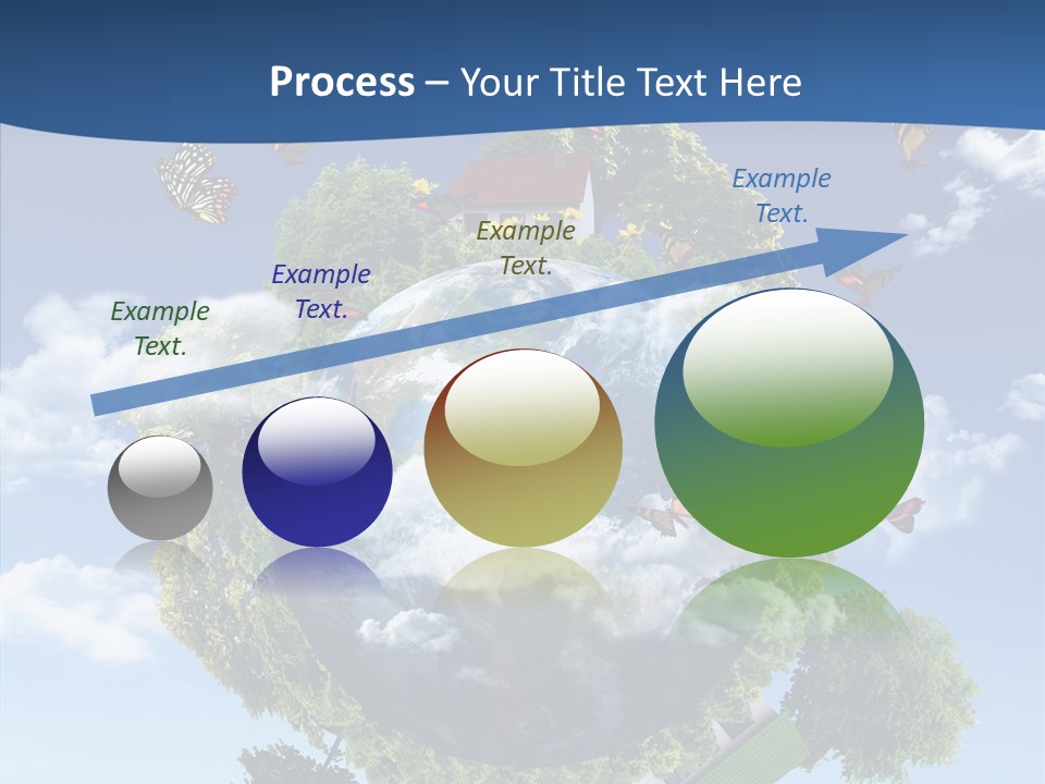 Cloud Sphere Map PowerPoint Template