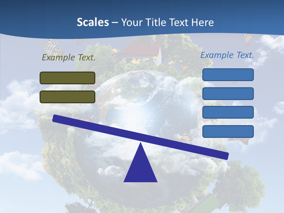 Cloud Sphere Map PowerPoint Template