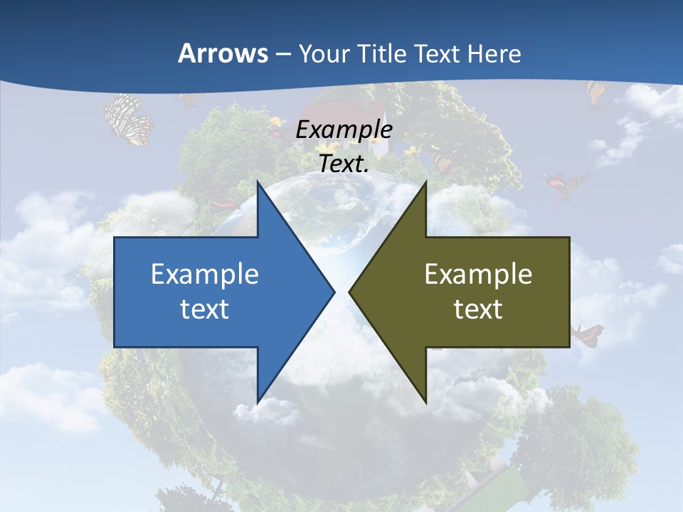 Cloud Sphere Map PowerPoint Template