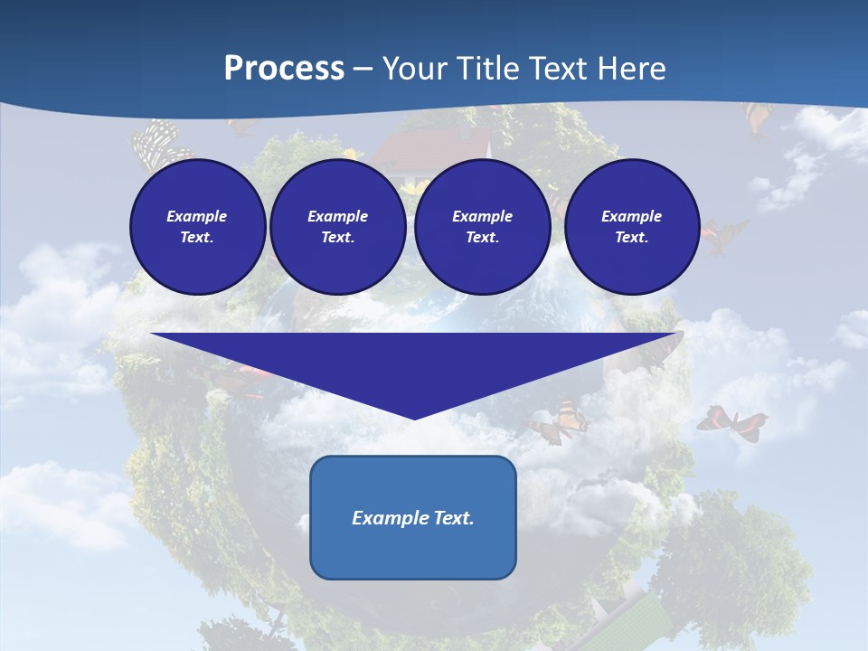 Cloud Sphere Map PowerPoint Template