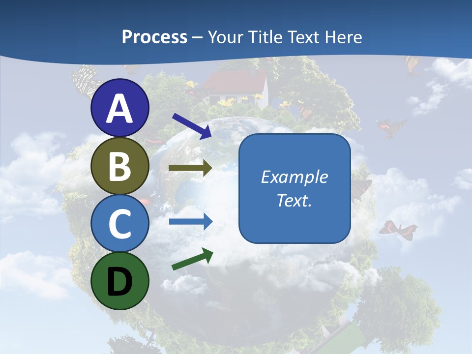 Cloud Sphere Map PowerPoint Template