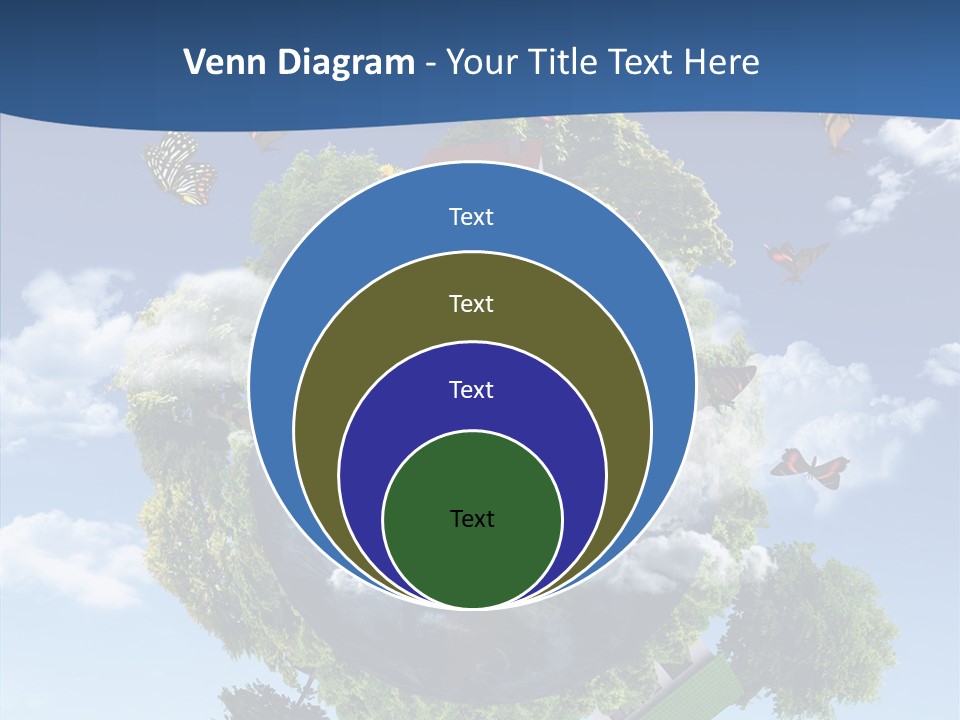 Cloud Sphere Map PowerPoint Template