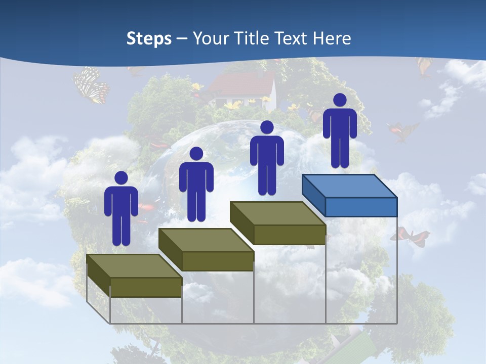 Cloud Sphere Map PowerPoint Template