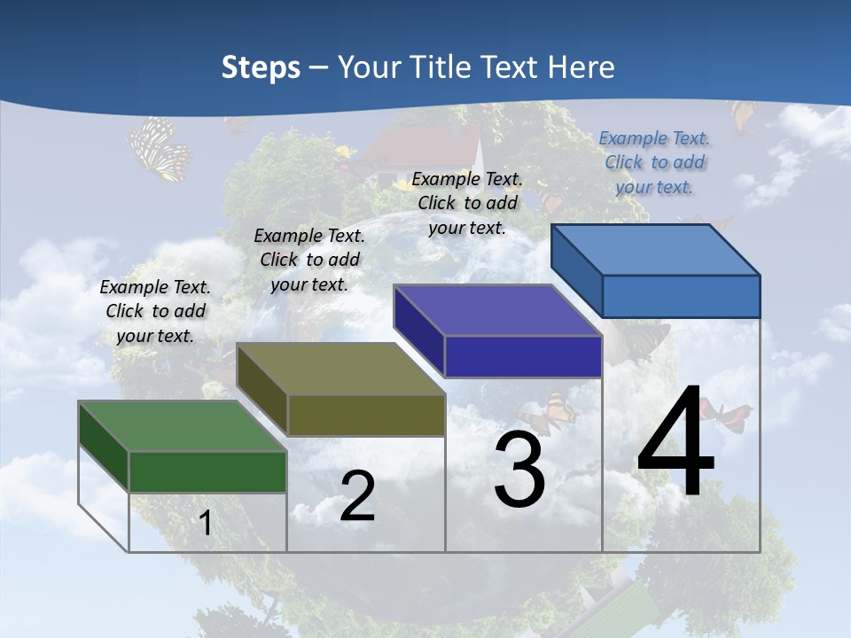 Cloud Sphere Map PowerPoint Template