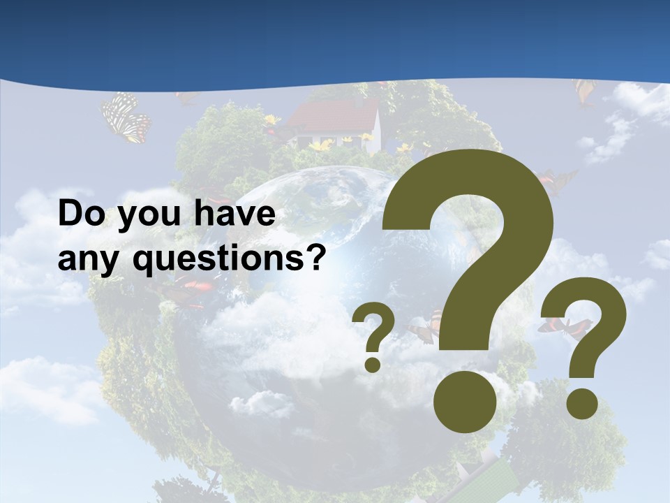 Cloud Sphere Map PowerPoint Template