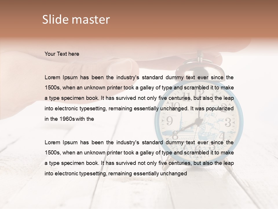 Wood Morning Minute PowerPoint Template