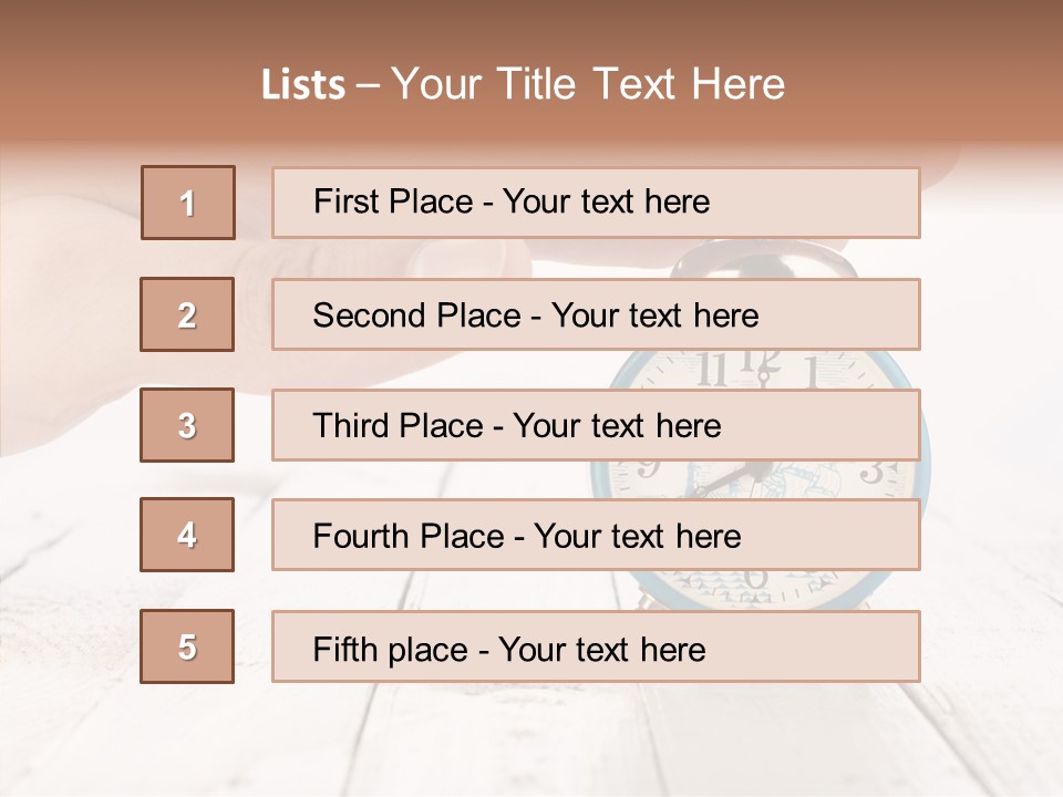 Wood Morning Minute PowerPoint Template