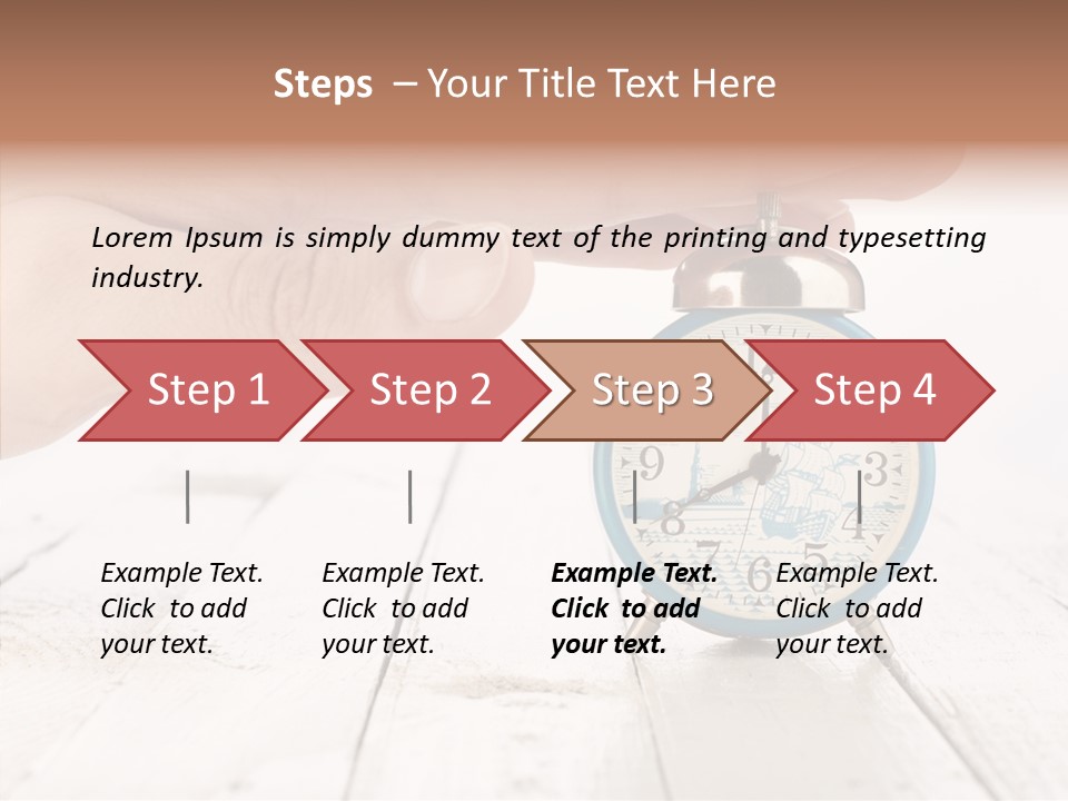 Wood Morning Minute PowerPoint Template