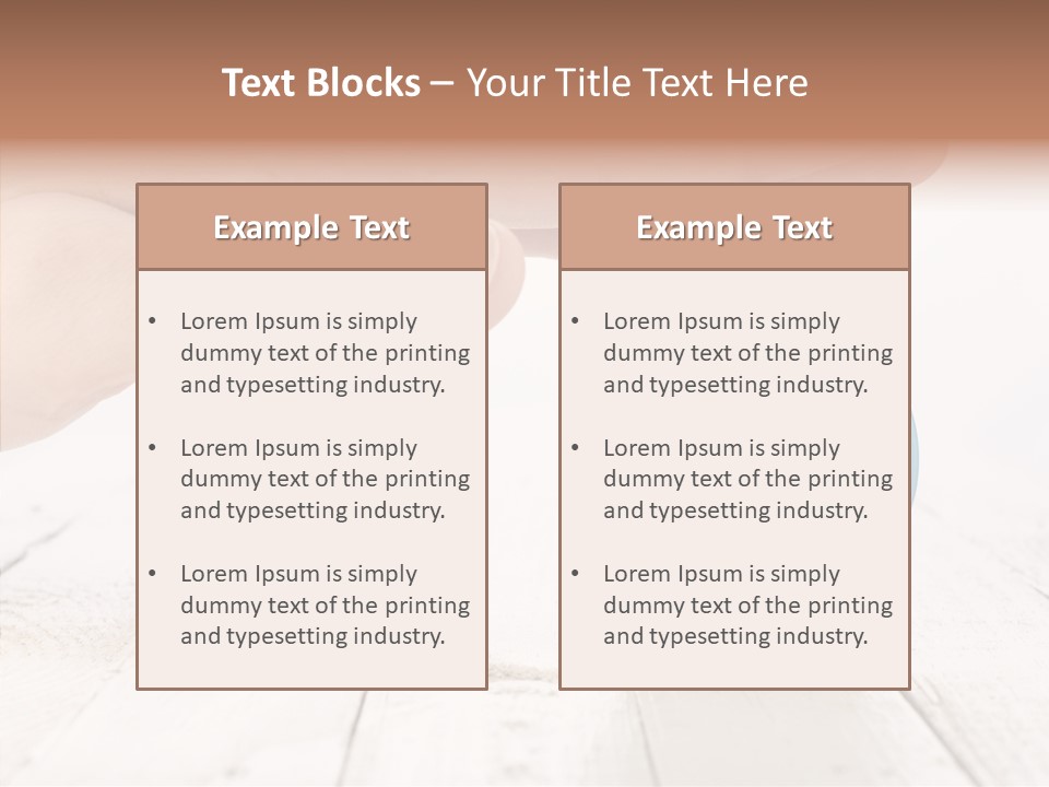 Wood Morning Minute PowerPoint Template