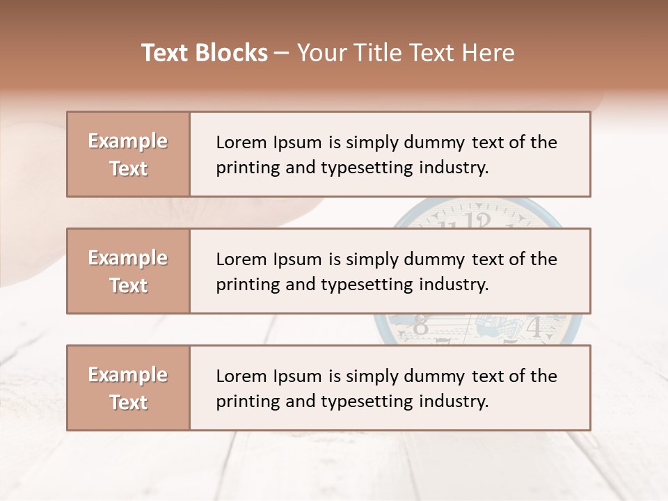 Wood Morning Minute PowerPoint Template