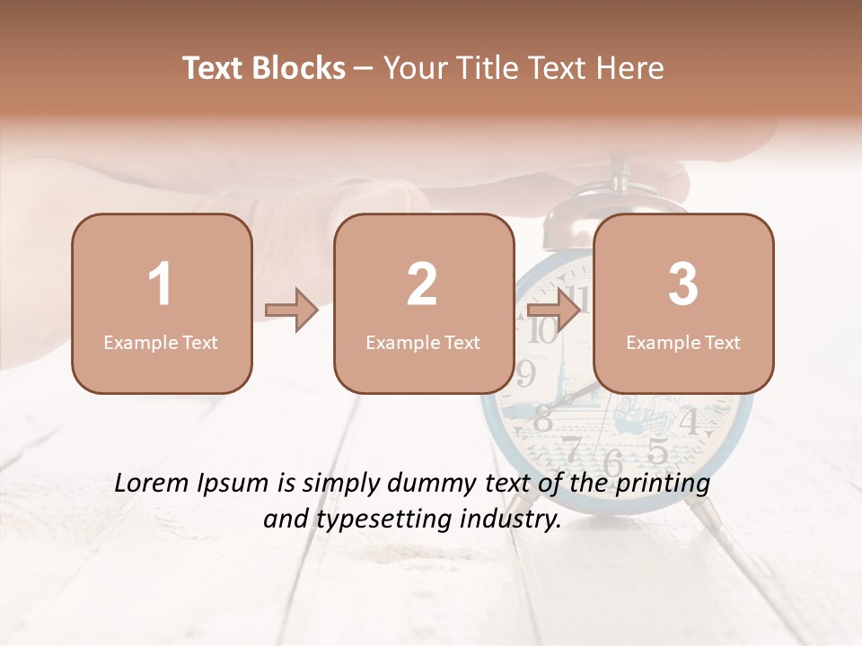 Wood Morning Minute PowerPoint Template