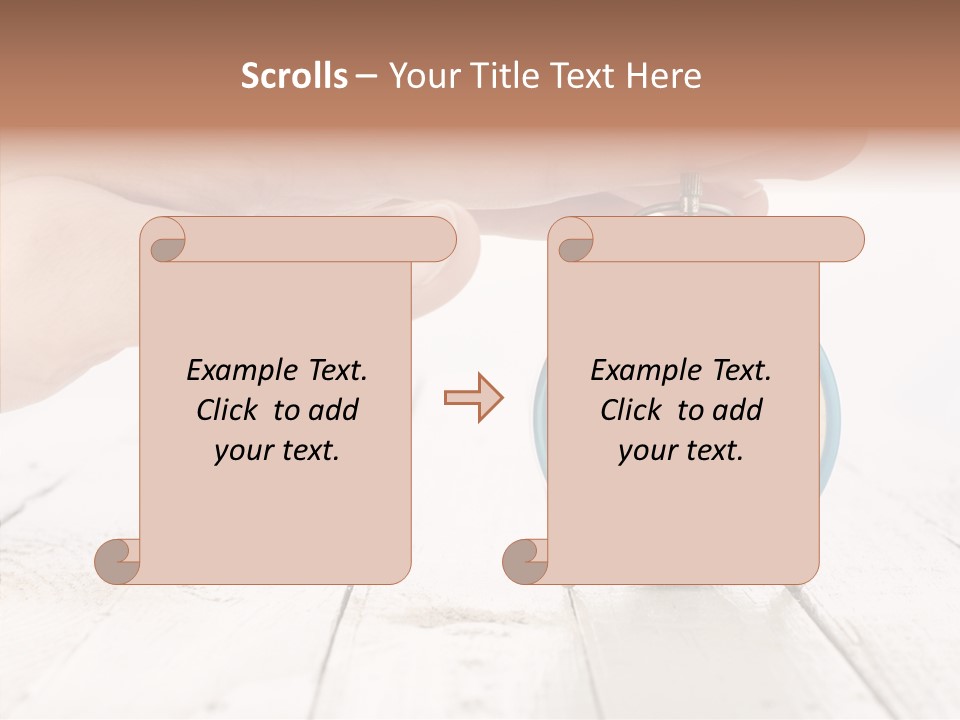 Wood Morning Minute PowerPoint Template