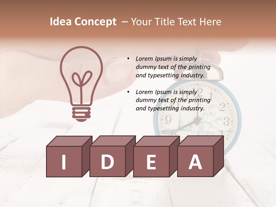 Wood Morning Minute PowerPoint Template