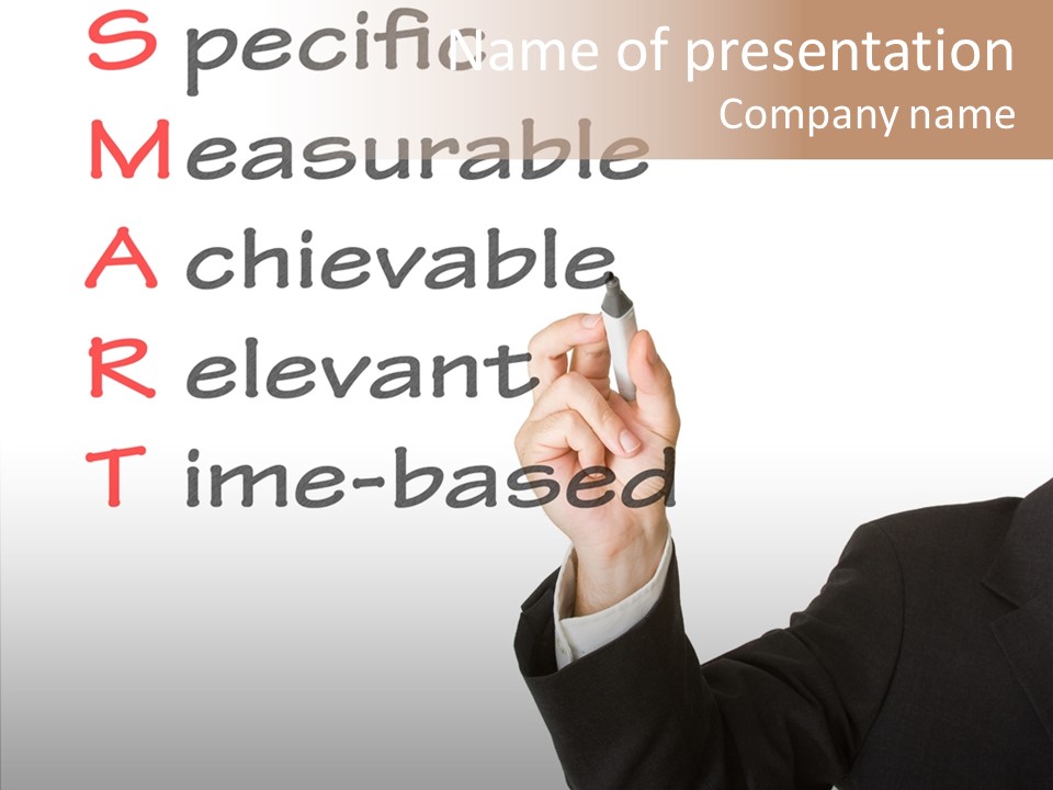 Suit Isolated Teach PowerPoint Template