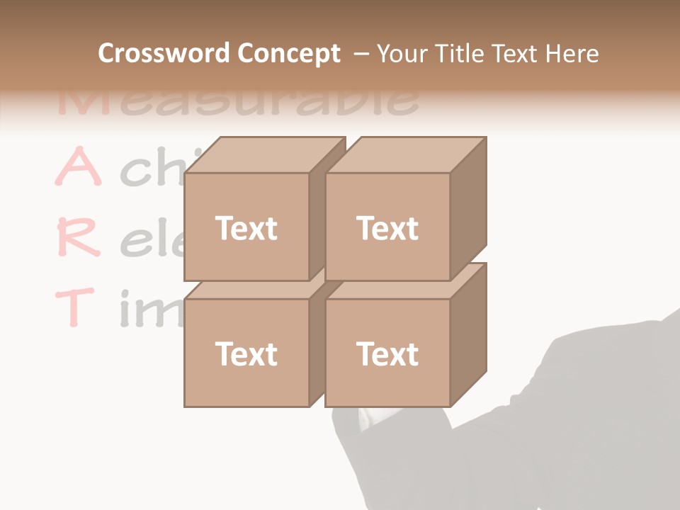 Suit Isolated Teach PowerPoint Template