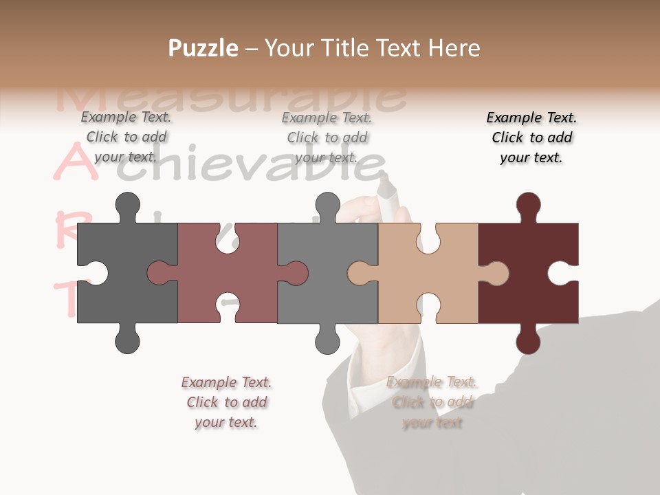 Suit Isolated Teach PowerPoint Template