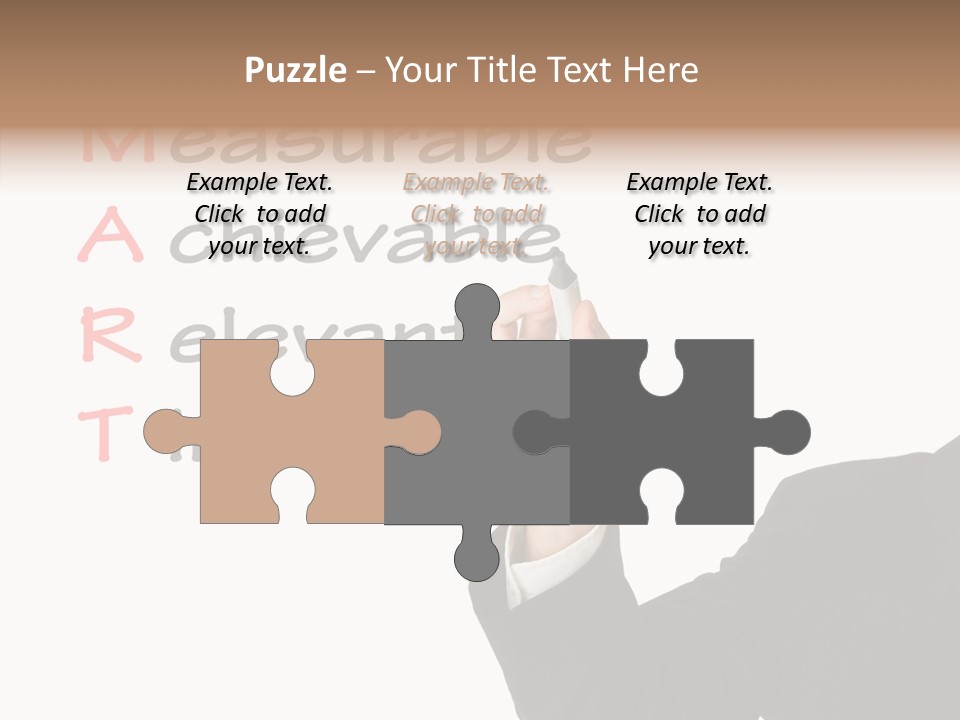 Suit Isolated Teach PowerPoint Template