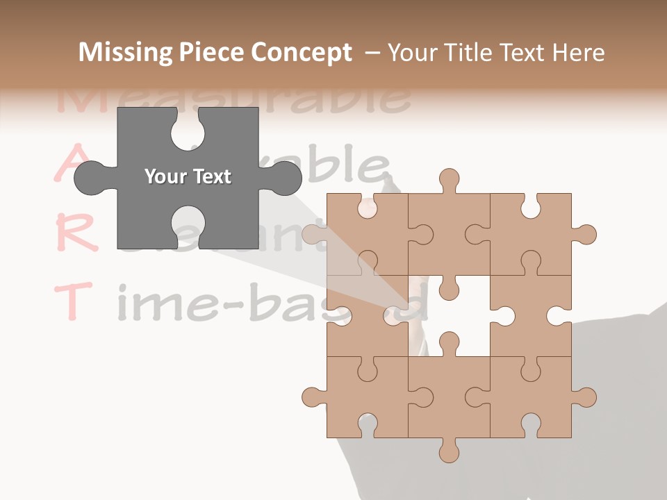 Suit Isolated Teach PowerPoint Template