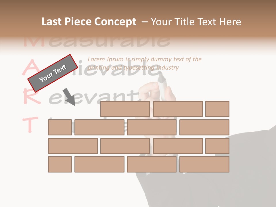 Suit Isolated Teach PowerPoint Template