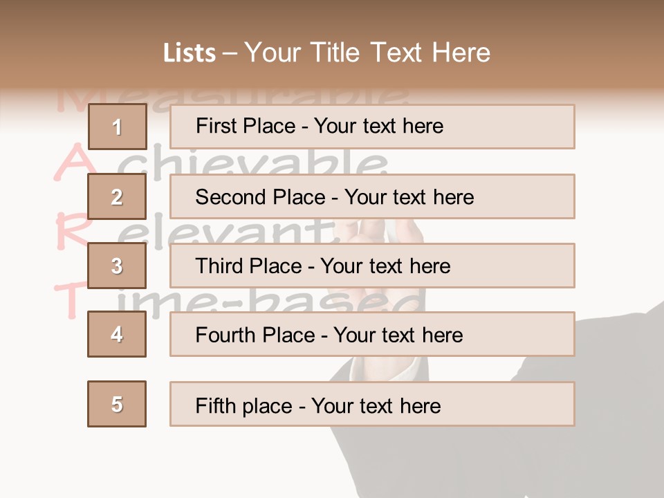 Suit Isolated Teach PowerPoint Template
