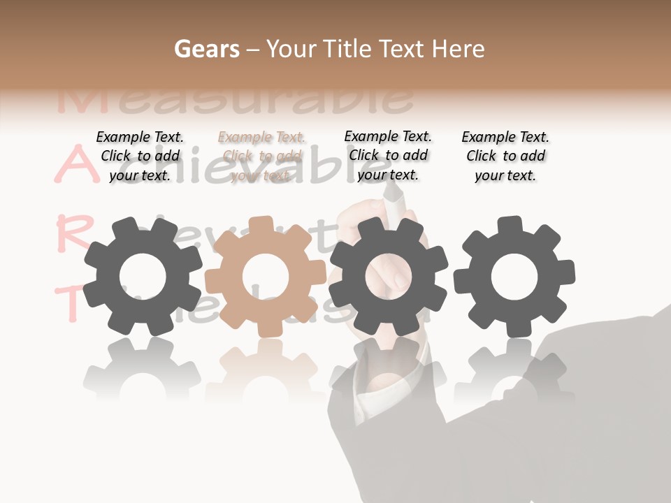 Suit Isolated Teach PowerPoint Template