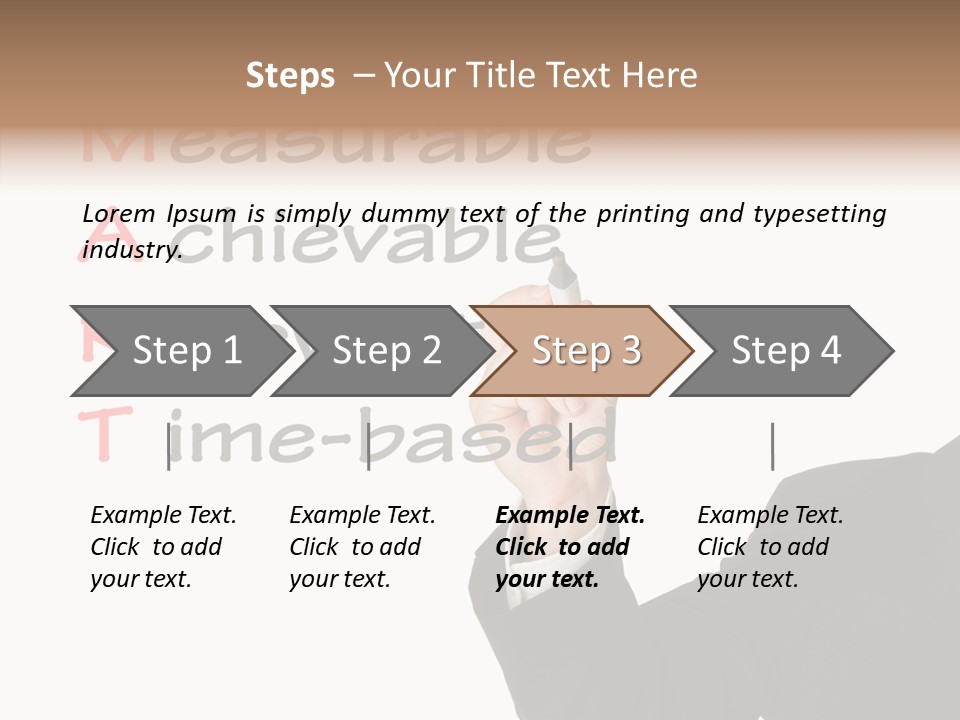 Suit Isolated Teach PowerPoint Template
