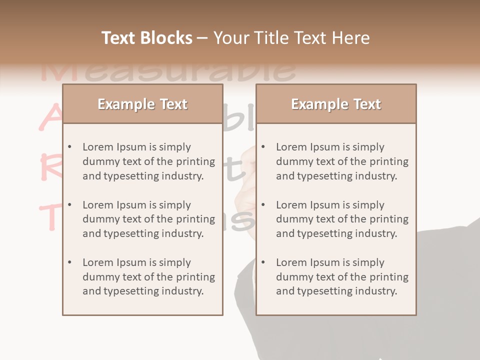 Suit Isolated Teach PowerPoint Template