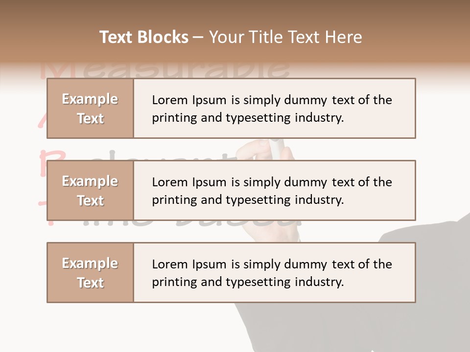 Suit Isolated Teach PowerPoint Template
