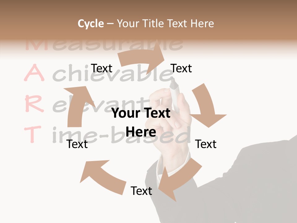 Suit Isolated Teach PowerPoint Template