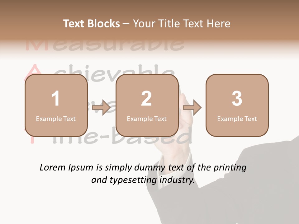 Suit Isolated Teach PowerPoint Template